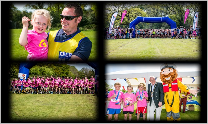 Lymington 10K runners at Woodside Park